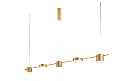 светильник подвесной crystal lux tristan sp5 l1200 gold crystal lux 3691/205, доставка по Казахстану 