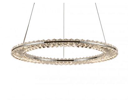 newport 8240 8241/600 chrome , подвесной светильник, chrome сlear crystal d60*h3,3/250 см led strip 45w 3100k 4950lm, доставка по Казахстану 