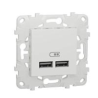 Розетка компьютерная USBx2 Schneider Electric Unica New NU541818 