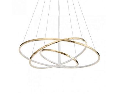 люстры newport 15000 15303/s champagne gold , подвесной светильник, champagne gold  d80*h200 cm led strip 67w 3100k 6700lm, доставка по Казахстану 