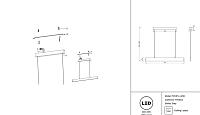 Дополнительная картинка Подвесной светодиодный светильник Maytoni Step P010PL-L23B