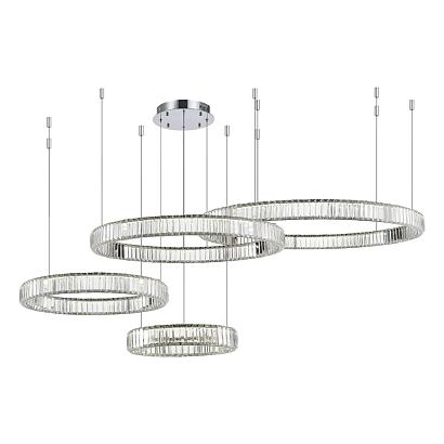 sl1622.103.04 светильник подвесной st-luce хром/прозрачный led 1*190w 4000k tivoli, доставка по Казахстану 