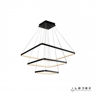 люстры подвесная люстра iledex venus 8153-700+500+300-d-t черный, доставка по Казахстану 