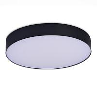 люстры st606.432.48 светильник потолочный черный led 1*48w 3000k 4 320lm ra>85 120° ip20 d400xh55 185-265v, доставка по Казахстану 