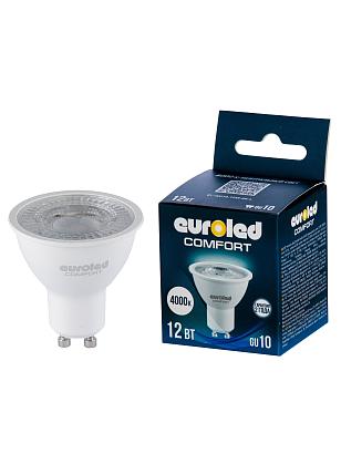 Лампа светодиодная Euroled Comfort EC-GU10-12W-4K-L купить в Алматы svet.kz