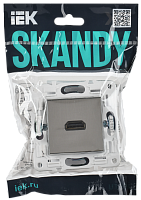 Дополнительная картинка SKANDY Роз. HDMI SK-H01N никель IEK