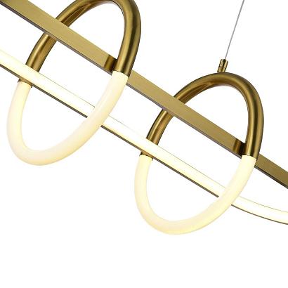люстры sl1579.313.01 светильник подвесной st-luce золотистый/белый led 1*48w, доставка по Казахстану 