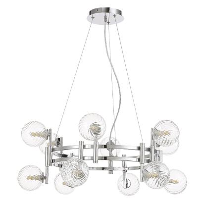 люстры подвесной светильник crystal lux luxury sp12 chrome crystal lux 2271/312, доставка по Казахстану 