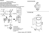 Дополнительная картинка Бра Crystal Lux CLT 138W160 BL Crystal Lux 1400/522