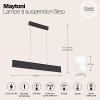 Дополнительная картинка Подвесной светодиодный светильник Maytoni Step P010PL-L23B