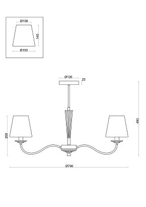 купить Люстра Freya FR2027PL-07BS в Алматы, svet.kz, доставка по Казахстану 