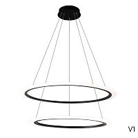 подвесной светильник crystal lux manzana sp53w led  black crystal lux 2340/302n, доставка по Казахстану 