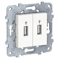 Розетка компьютерная USBx2 Schneider Electric Unica New NU542718 