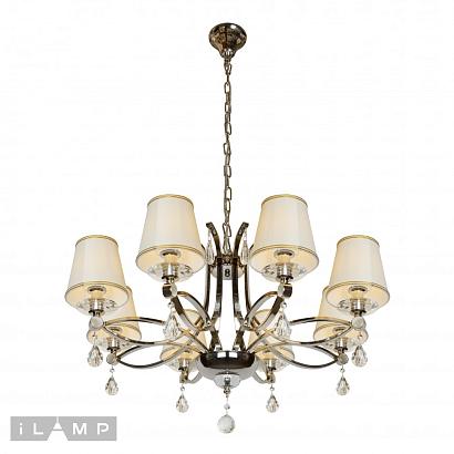 люстры подвесная люстра ilamp cento p7505-8 nic, доставка по Казахстану 