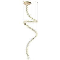 Дополнительная картинка 5008/132L L-VISION ODL23 413 золотой/прозрачный/металл/акрил Люстра LED 132W 4000K 6600Лм CRYSTAL