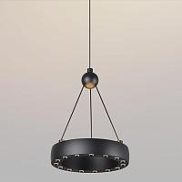 359396 over nt24 000 черный светильник подвесной светодиодный, длина провода 2м ip20 led 12w вниз/5w вверх 220v 1360лм 3000k turn, доставка по Казахстану 