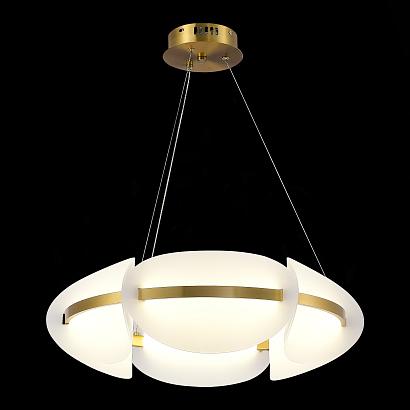 sl1304.203.45 подвесной светильник st-luce золотистый/белый led 1*45w 3000k etoile, доставка по Казахстану 