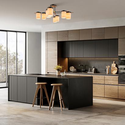 люстры потолочный светильник freya fr5377cl-06b, доставка по Казахстану 