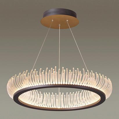 подвесной светодиодный светильник odeon light fire ring 3863/61l, доставка по Казахстану 