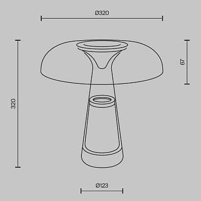 Настольный светильник Maytoni MOD484TL-L8BK Artefact