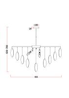 Дополнительная картинка Люстра Freya FR5104PL-08BS