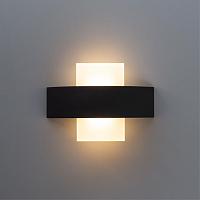 Дополнительная картинка Уличный настенный светодиодный светильник Arte Lamp Croce A1444AP-1BK