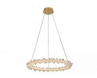 newport 8280 8281/600 gold new , подвесной светильник, gold clear crystal d60*h5/250 cm led strip 75w 3000k 7500lm, доставка по Казахстану 