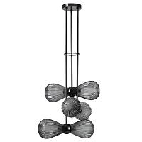 5417/6 modern odl_ex23 17 черный хром/дымчатый/металл/стекло подвес e14 6*40w elica, доставка по Казахстану 