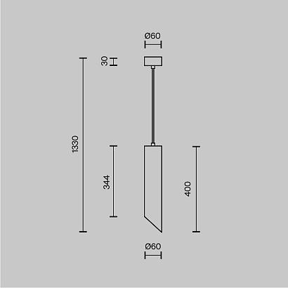 подвесной светильник technical p044pl-01-40gu10-w lipari, доставка по Казахстану 