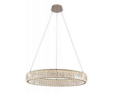 newport 8240 8240/60 chrome , подвесной светильник, chrome сlear crystal d60*h7,6 см led 36w 3100k 3960lm, доставка по Казахстану 