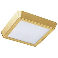 люстры 216832 светильник urbano sq led 20w 1480lm 115g золото 3000k ip65 (в комплекте), доставка по Казахстану 