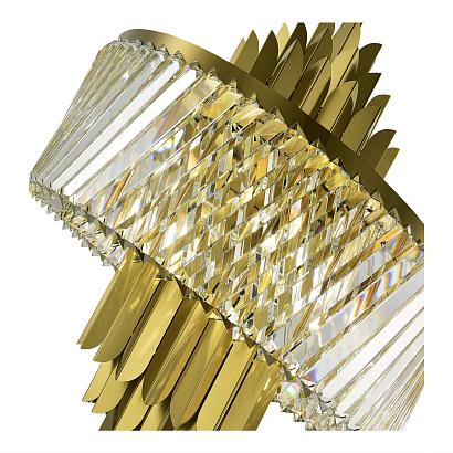 люстры sl1635.303.09 подвесной светильник st-luce латунь/прозрачный e14 9*40w nari, доставка по Казахстану 