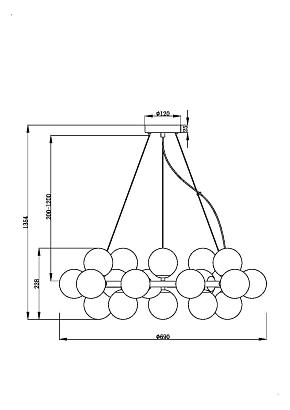 подвесной светильник maytoni mod545pl-25bs, доставка по Казахстану 