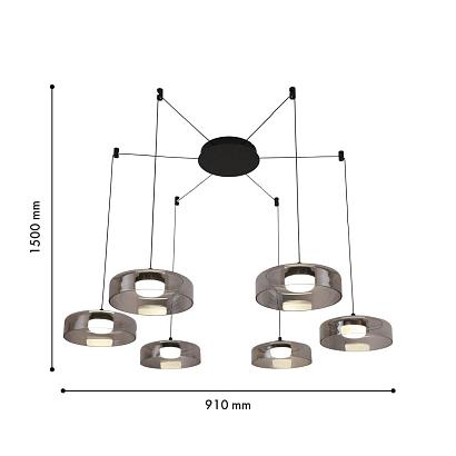 люстры потолочная люстра platta 4490-6p, доставка по Казахстану 