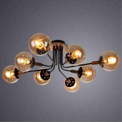 люстры потолочная люстра arte lamp oxford a2716pl-8bk, доставка по Казахстану 