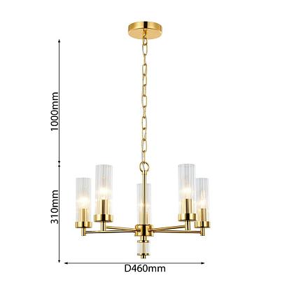 люстры подвесная люстра favourite aesthetic 2673-5p, доставка по Казахстану 