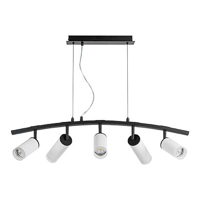 люстры lr7353638620 люстра rullo 5х50w gu10 черный - белый  571735 - 214436-3 - 214486-2 - 202430-5, доставка по Казахстану 