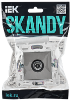 SKANDY Роз. TV оконечная SK-A12N никель IEK 
