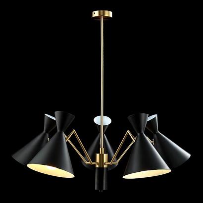 люстры люстра crystal lux joven sp5 gold/black crystal lux 0760/305, доставка по Казахстану 