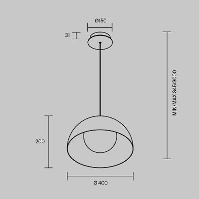 Подвесные Подвесной светильник Maytoni MOD472PL-L20B3K Batten, доставка по Казахстану 