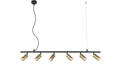 светильник потолочный crystal lux clt 015c6 l1200 bl-go crystal lux 1400/236, доставка по Казахстану 