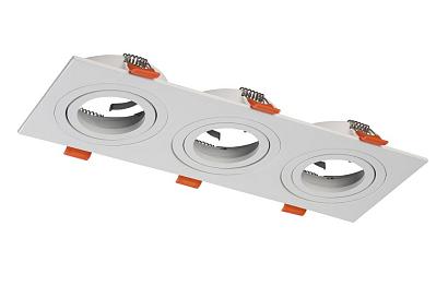 Светильник встраиваемый Crystal Lux CLT 002C3 WH Crystal Lux 1400/238