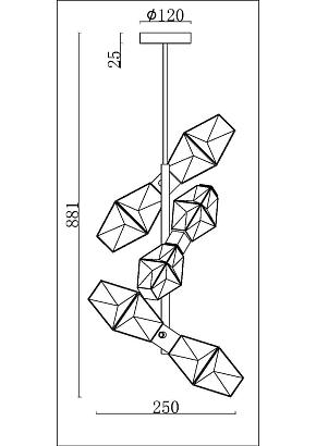 купить Подвесной светильник Maytoni MOD325PL-06G1 в Алматы, svet.kz, доставка по Казахстану 