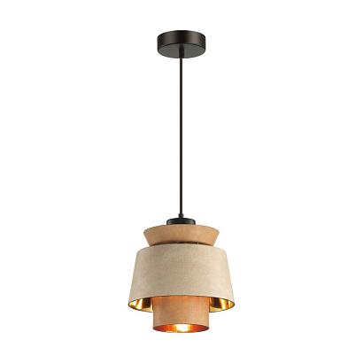 4992/1 pendant odl23 287 св. коричневый/золотой/металл/кожа подвес e27 60w kressa, доставка по Казахстану 