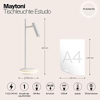 Дополнительная картинка Настольная лампа Maytoni Estudo Z010TL-L8W3K
