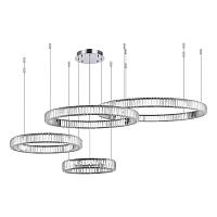 sl1622.103.04 светильник подвесной st-luce хром/прозрачный led 1*190w 4000k tivoli, доставка по Казахстану 