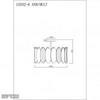 люстры светильник потолочный ilamp dolce 15552-6 anb+mult, доставка по Казахстану 