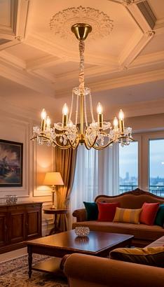 люстра подвесная lussole rains lsp-6006, доставка по Казахстану 