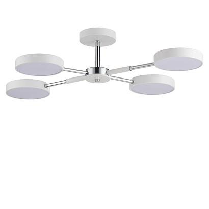 люстры 5659/72cl ledio ln23 белый, хром светильник потолочный led 3902лм 3000-6000к 72w 220v mika, доставка по Казахстану 