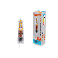 "Светодиодная лампа  WOLTA WSTD-JC-220V3W6KG4-P (пластик)  ""Капсульная"" JC 3Вт 240лм 6500K G4 1/10/100/1000" купить в Алматы svet.kz